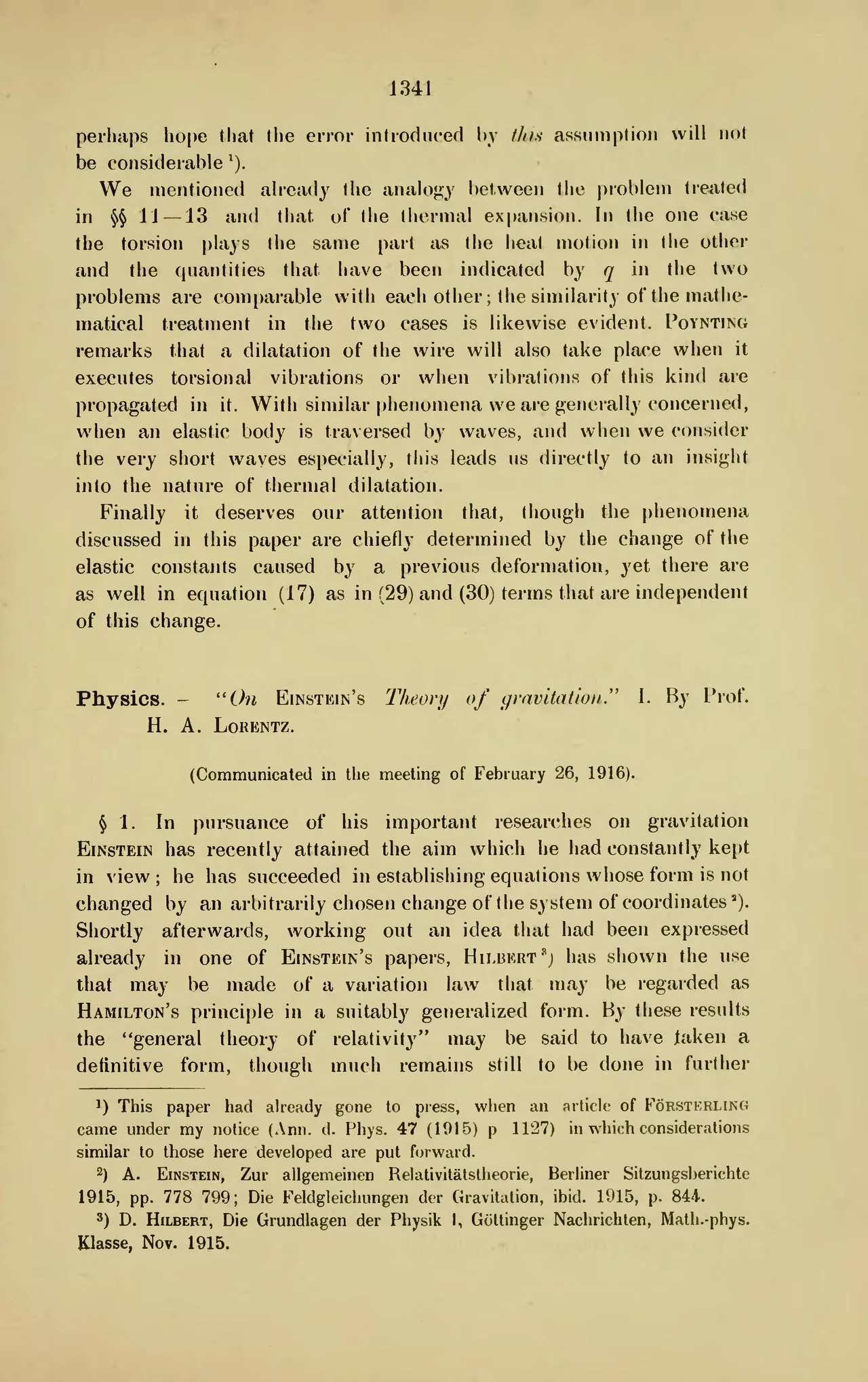 Lorentz covariance